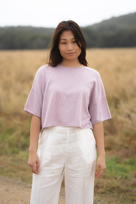 Addison Knit Top Soft Lilac