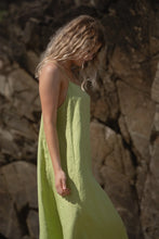 Load image into Gallery viewer, Coco Linen Dress Lemongrass