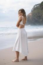 Load image into Gallery viewer, Hannah Linen Skirt Ivory