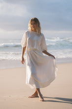 Load image into Gallery viewer, Hannah Linen Skirt Ivory