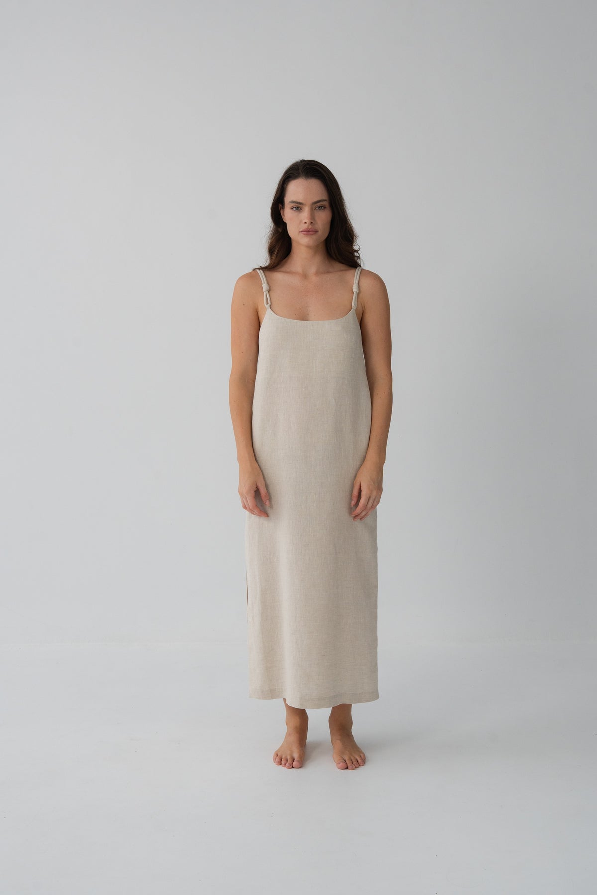 Lia Linen Slip Oatmeal