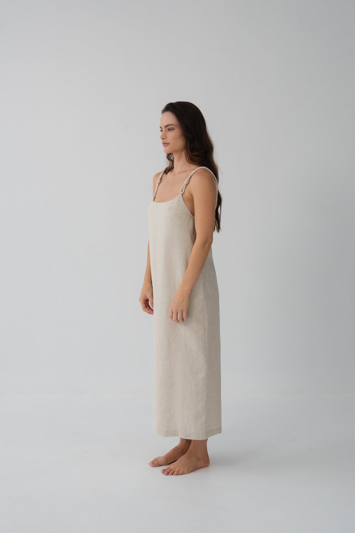 Lia Linen Slip Oatmeal
