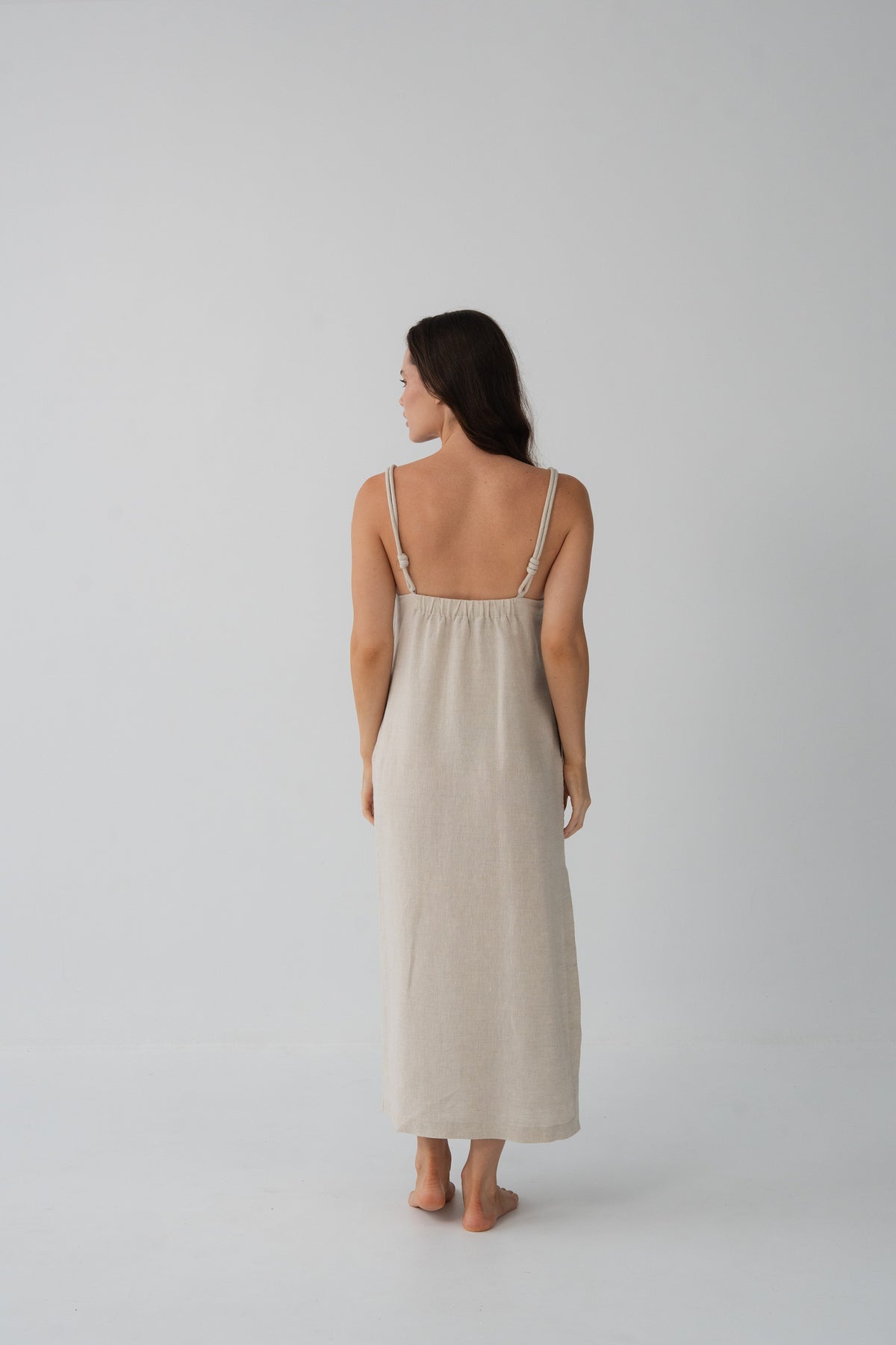 Lia Linen Slip Oatmeal