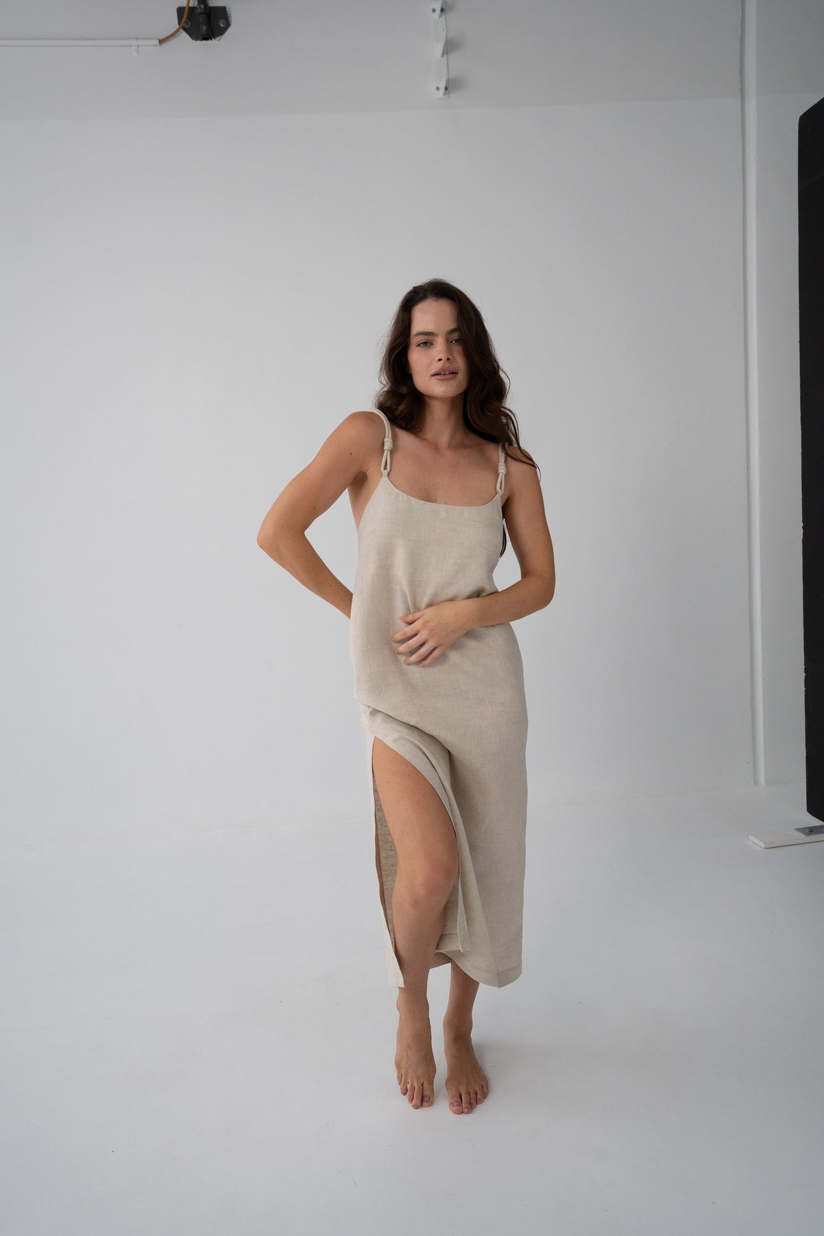 Lia Linen Slip Oatmeal