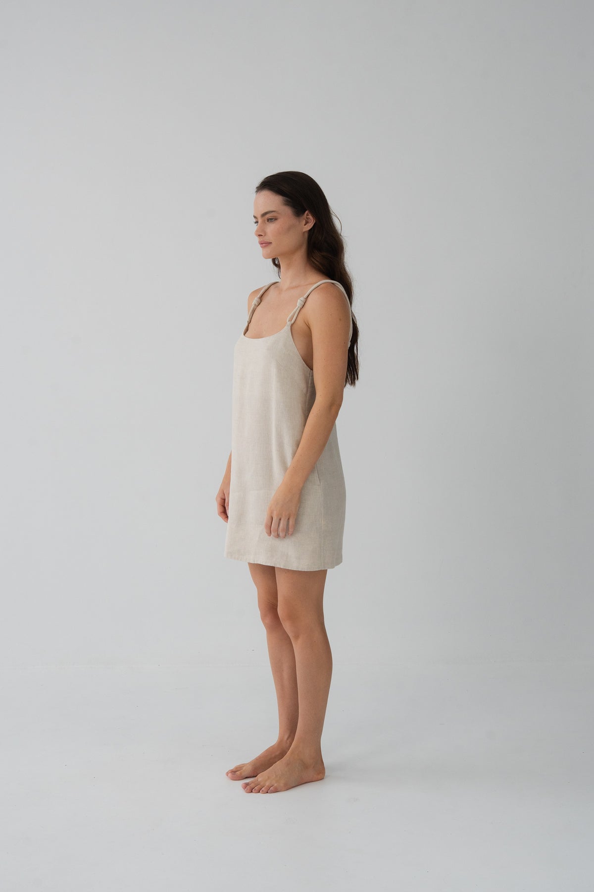 Tevi Linen Slip Oatmeal