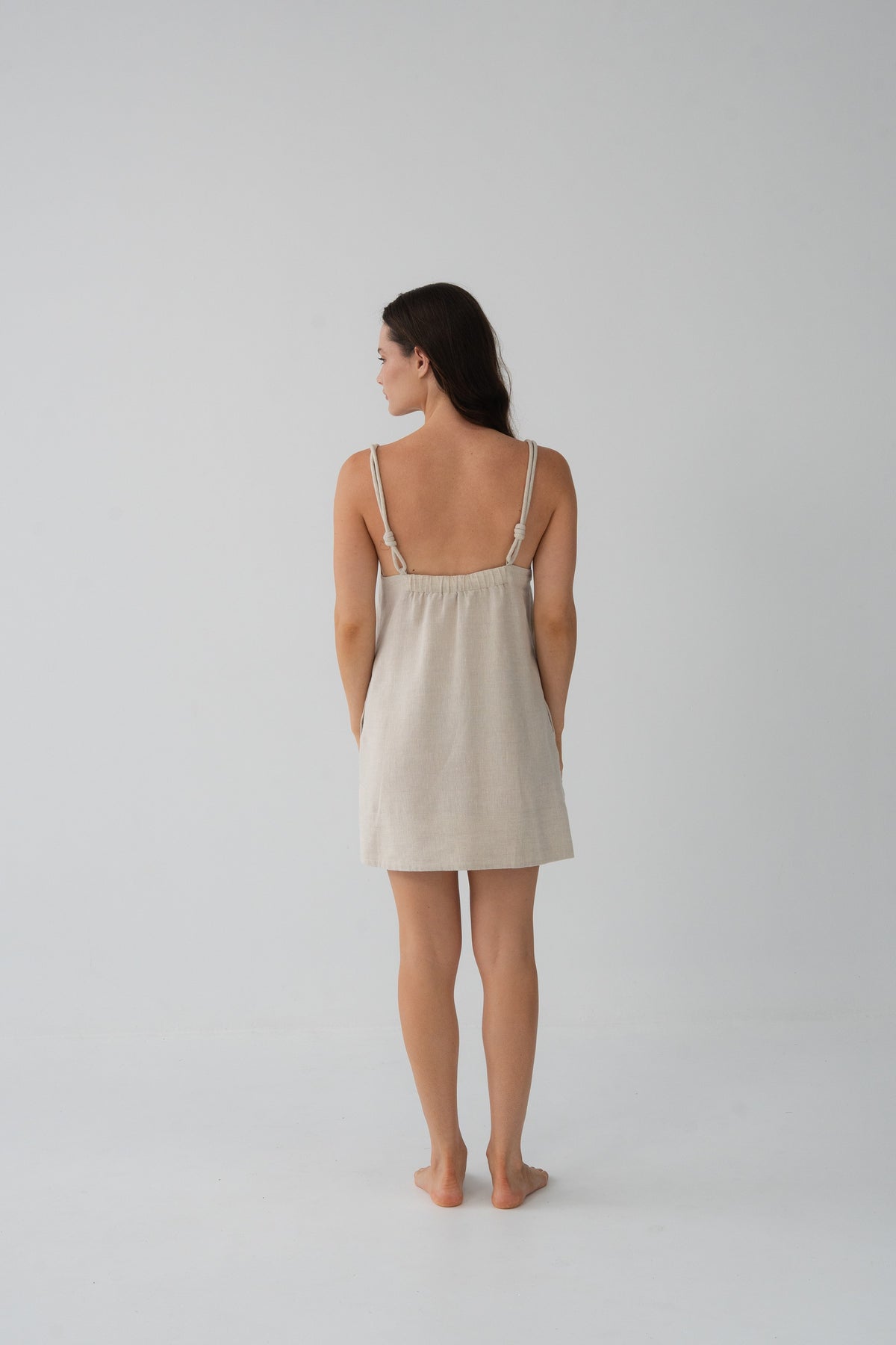 Tevi Linen Slip Oatmeal