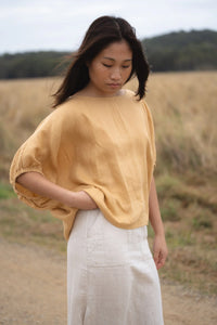 Tina Linen Top Sand