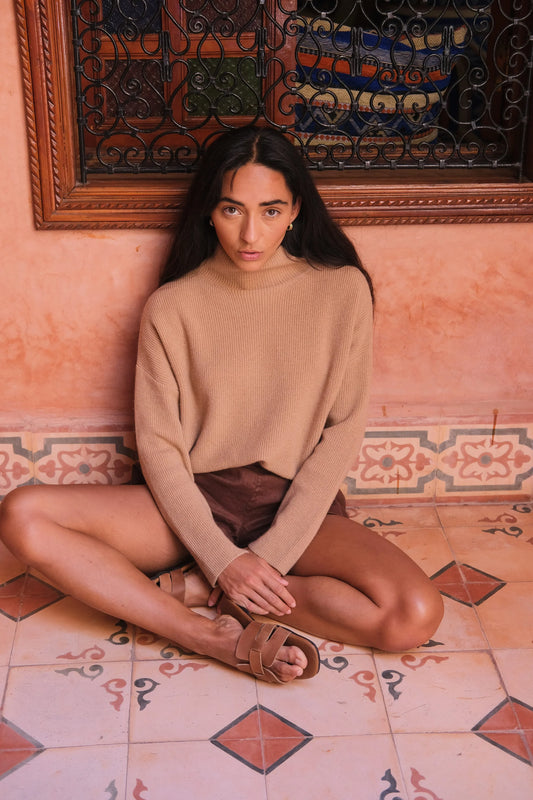 Lumi Cashmere Knit Camel