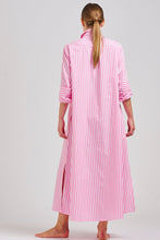 Load image into Gallery viewer, The Luna Oversized Long Shirtdress - Pink Stripe