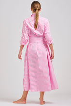 Load image into Gallery viewer, The Luna Oversized Long Shirtdress - Pink Stripe