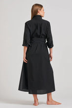 Load image into Gallery viewer, The Luna Oversized Long Shirtdress - Black
