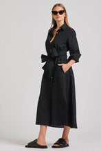 Load image into Gallery viewer, The Luna Oversized Long Shirtdress - Black