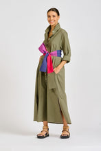 Load image into Gallery viewer, The Luna Long Shirt Dress - Khaki