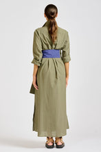 Load image into Gallery viewer, The Luna Long Shirt Dress - Khaki
