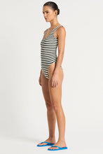 Load image into Gallery viewer, mara one piece Black Dot Stripe