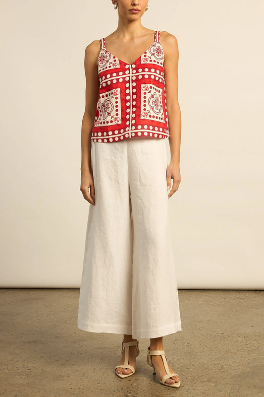 memo top - poppy scarf