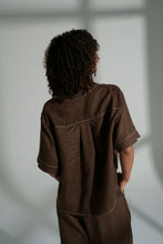 Load image into Gallery viewer, Nika Linen Shirt Chocolate