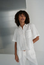 Load image into Gallery viewer, Nika Linen Top Ivory