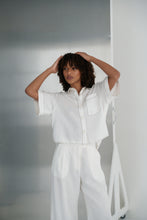 Load image into Gallery viewer, Nika Linen Top Ivory