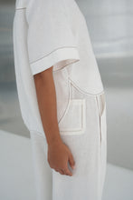 Load image into Gallery viewer, Nika Linen Top Ivory