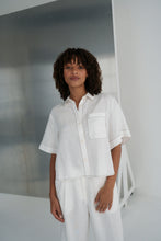Load image into Gallery viewer, Nika Linen Top Ivory