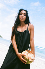 Load image into Gallery viewer, Nova Linen Silk Dress Black