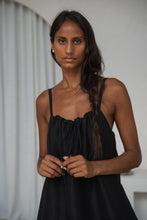 Load image into Gallery viewer, Nova Linen Silk Dress Black