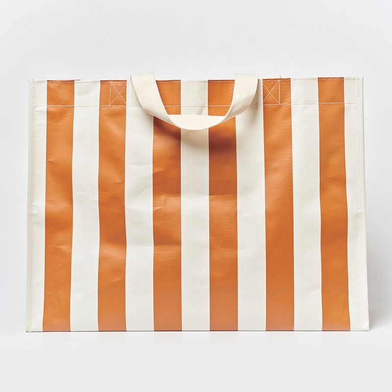 Carryall Beach Bag Tierra Clay Bold Stripe