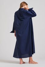 Load image into Gallery viewer, The Pippa Oversized Cotton Longline Dress - Navy