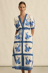 portrait dress azure collage