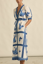Load image into Gallery viewer, portrait dress azure collage