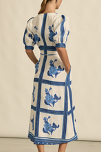 Load image into Gallery viewer, portrait dress azure collage
