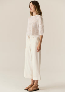 Carsen Crop Pant Ecru