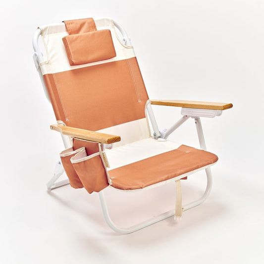 Deluxe Beach Chair Tierra Clay Block