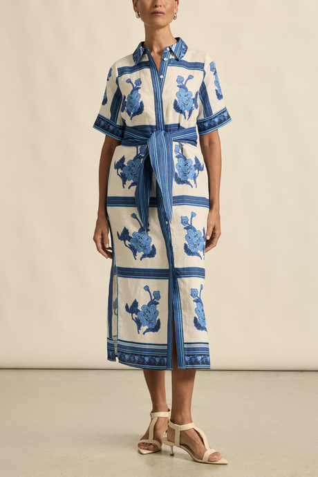 roam dress azure collage