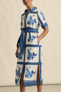 roam dress azure collage