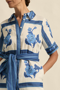 roam dress azure collage