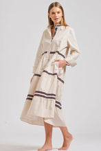 Load image into Gallery viewer, The Sandy Relaxed Tiered Dress - Stone