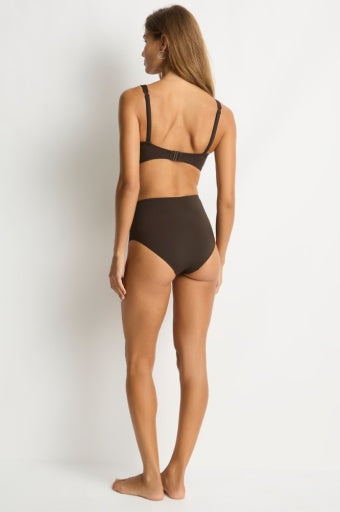 Essentials Edit Cross Front Multifit Bra Top Espresso