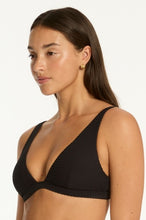 Load image into Gallery viewer, Spinnaker Longline Bralette Black