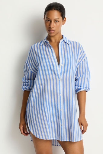 Vacay Cruise Shirt Chambray