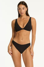 Load image into Gallery viewer, Spinnaker Longline Bralette Black