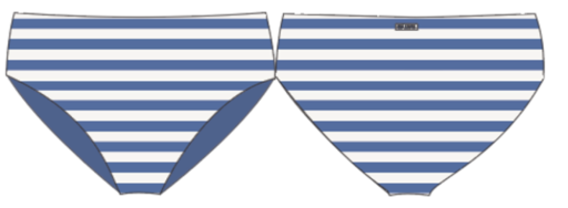 Amour Mid Bikini Pant Denim Blue