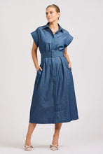 Load image into Gallery viewer, The Fifi Shirt Dress - Chambray