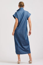 Load image into Gallery viewer, The Fifi Shirt Dress - Chambray