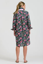 Load image into Gallery viewer, The Popover Shirtdress - Passion Flower French Navy