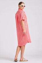 Load image into Gallery viewer, The Caitlin Dress - Pink Papaya Stripe