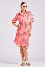 Load image into Gallery viewer, The Caitlin Dress - Pink Papaya Stripe