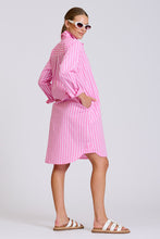 Load image into Gallery viewer, The Classic Shirtdress - Double Pink Stripe