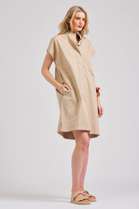 The Fonda Cargo Dress - Stone